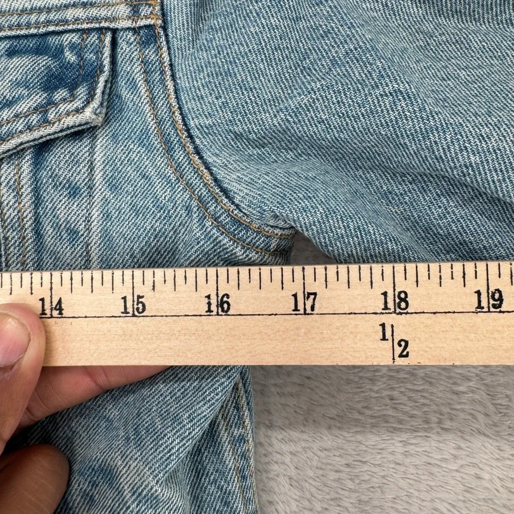 Levi Strauss & Co Womens Sherpa Lined Denim Jacket Size XS Blue Preowned